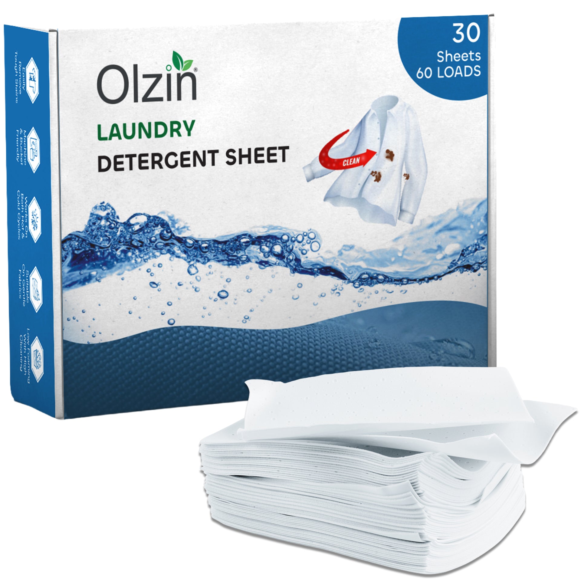 Olzin Laundry Detergent sheet